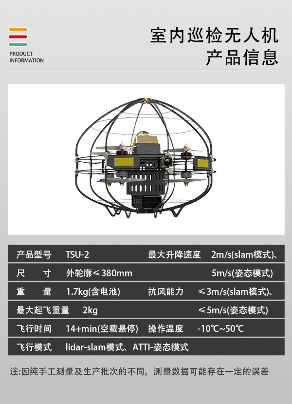 室內巡檢無人機TSU-2型(圖2)